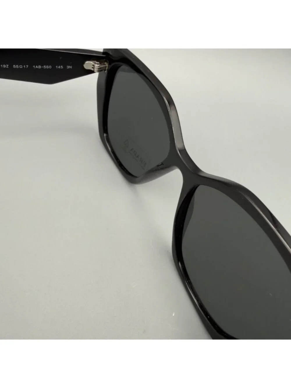 Prada PR 19ZS 1AB5S0 Sunglasses Black Dark Grey Lens 55 17 145 3N - Picture 13 of 13